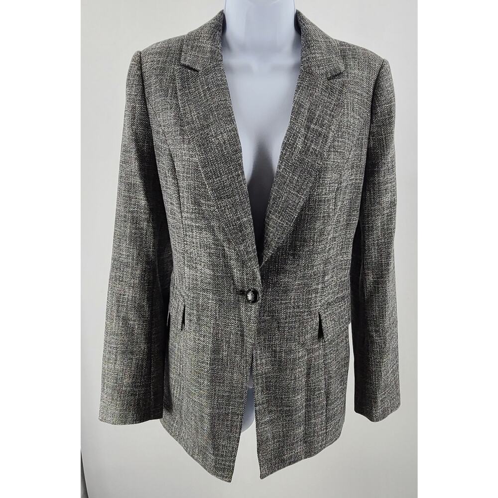 White House Black Market tweed blazer Sz 6 Twee Career Polished Boardroom women - Picture 2 of 12